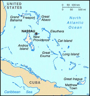 Bahamas map