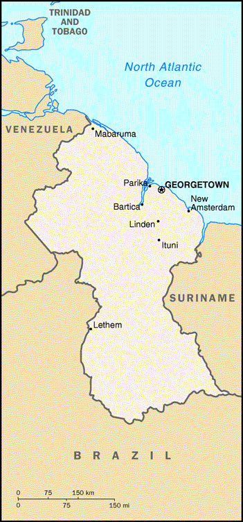 Guyana map
